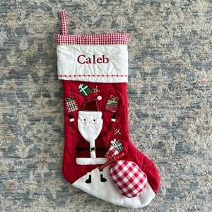 Pottery Barn Quilted Christmas Stocking